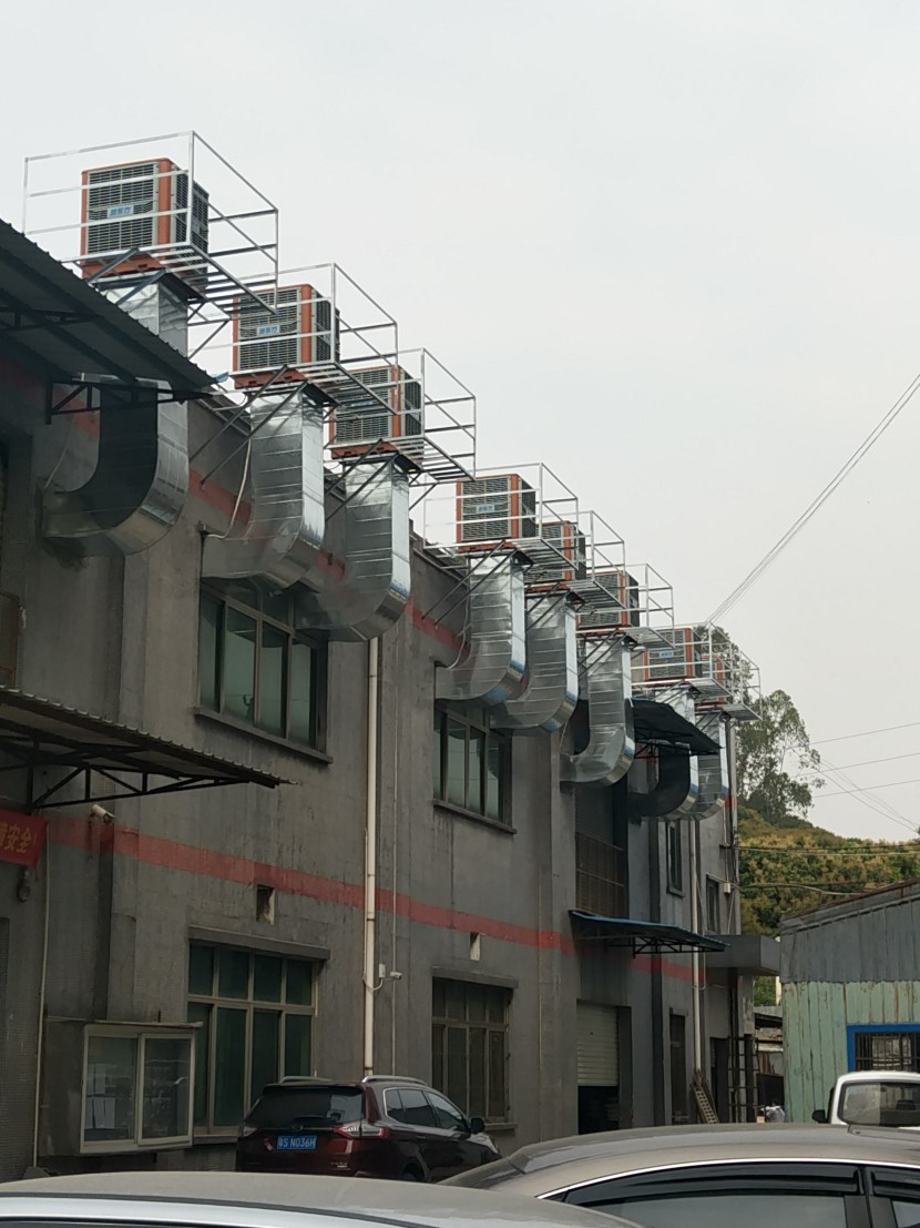 深圳市某打磨車間環(huán)?？照{(diào)降溫工程